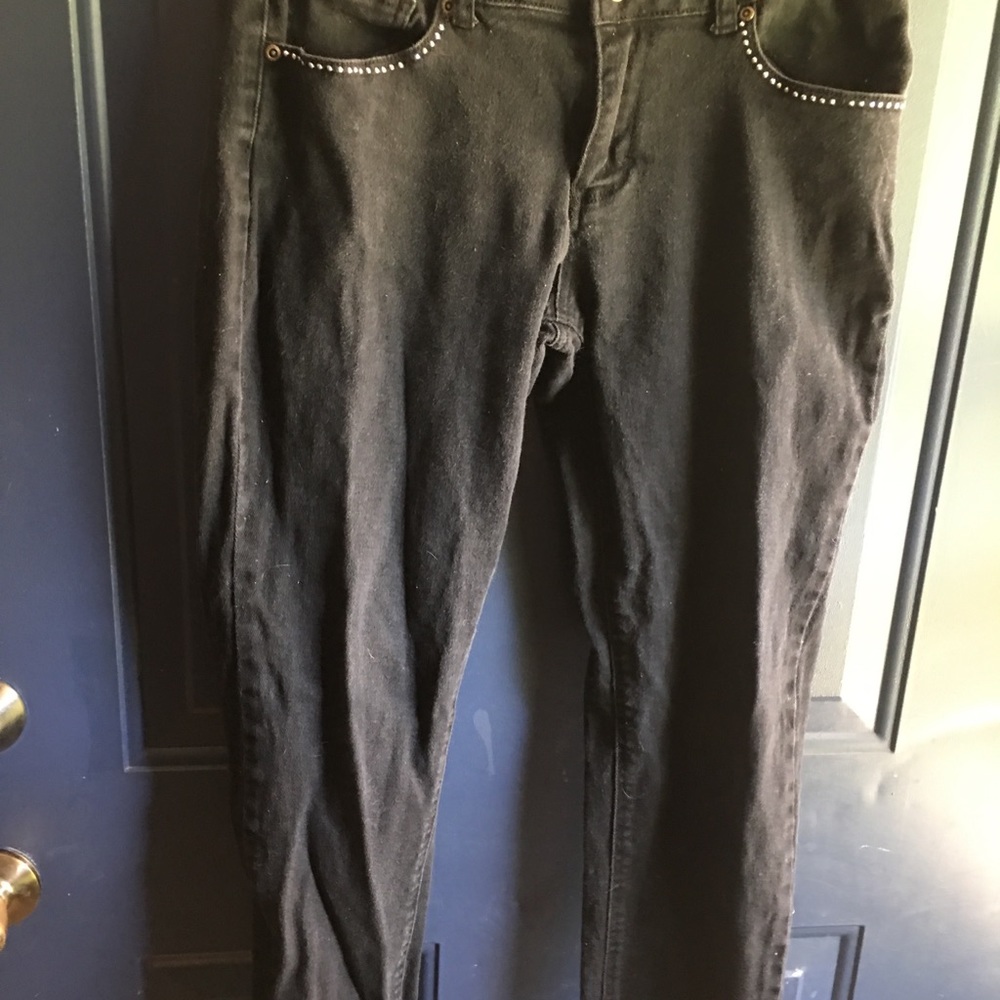 Black Denim Jeans by Village Jeans